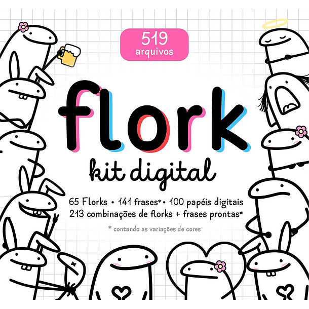 Kit Digital Flork Bento Memes sem fundo 519 Arquivos Png 1
