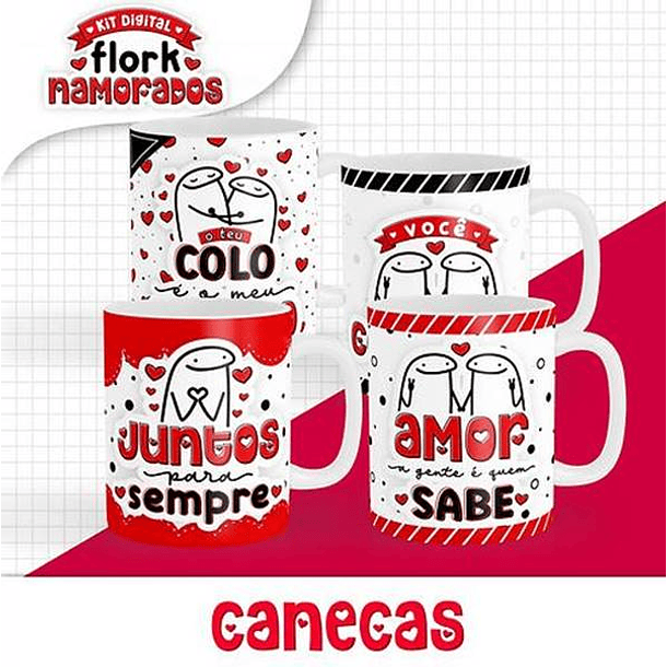 Pacote Sublimação Flork Bento Memes Dia dos Namorados Completo 7