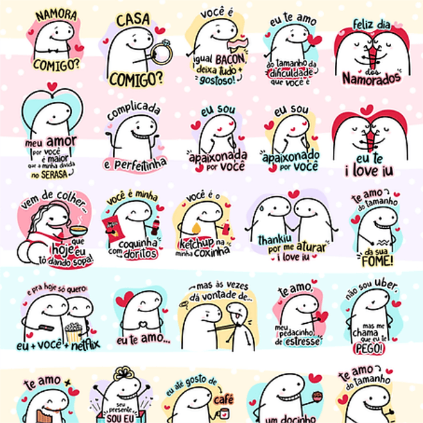 Kit Digital Flork Namorados Apaixonados Arquivos Png 2