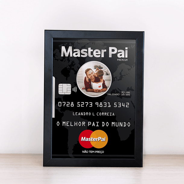 Arte Quadro Dia dos Pais 35 Arquivos Editáveis + Pdf Png 6