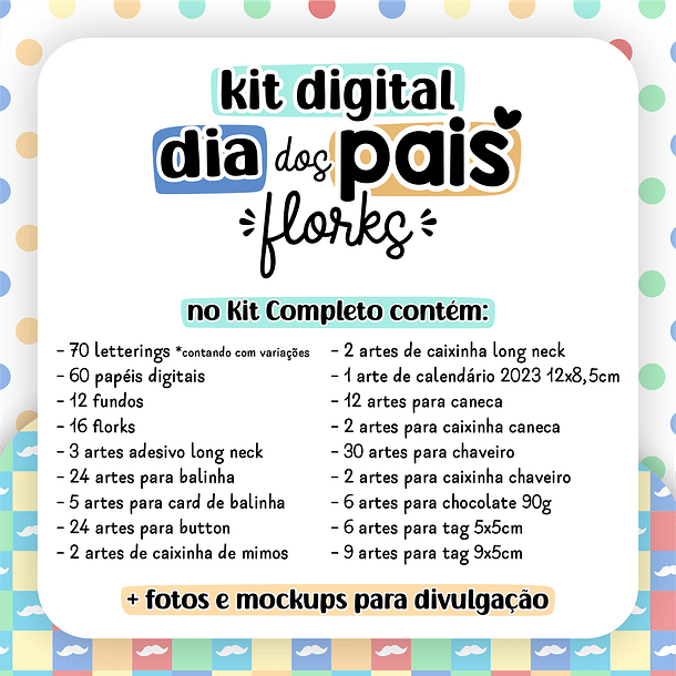 Kit Digital Florks Dia dos Pais Arquivos Png   2