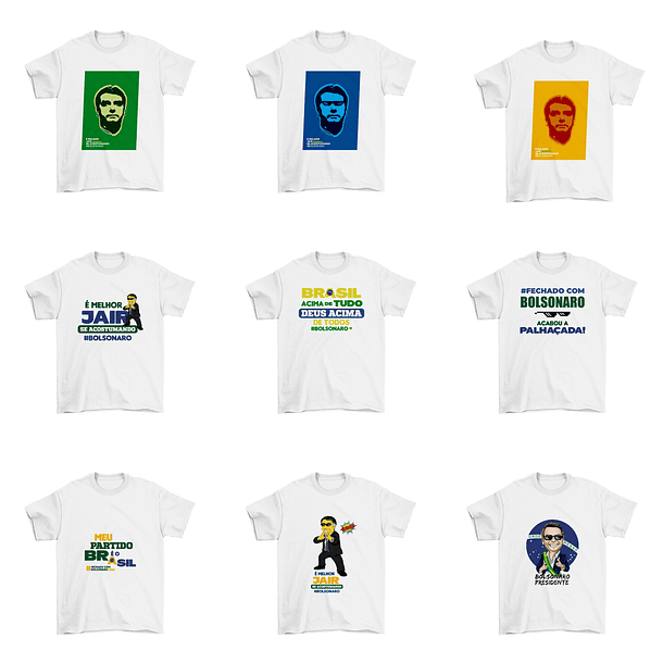 32 Artes Camisa Bolsonaro Eleições Política Sublimação Arquivos Png 3