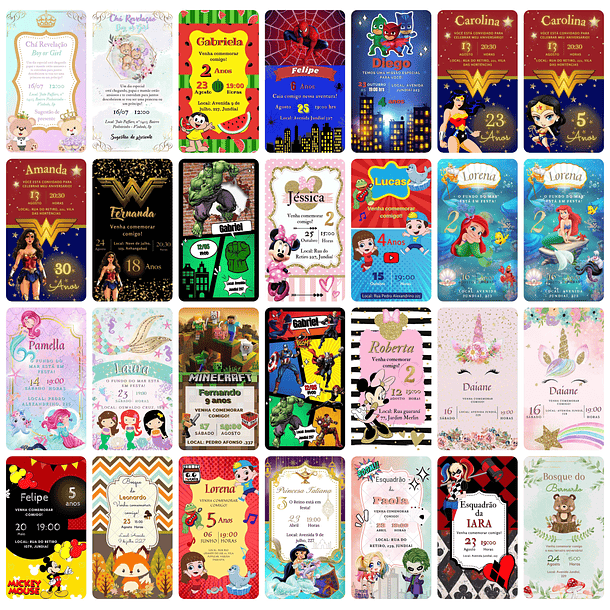 Pack Canva Convites Digitais Lucrativos Templates Editáveis 150 Artes 4