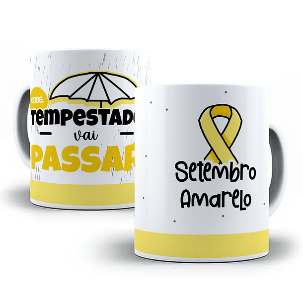 25 Artes Caneca e Camisa Setembro Amarelo Flork e Outros  Arquivos Sublimação Png 3