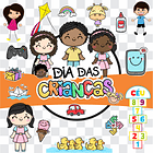 Kit Digital Dia dos Crianças Sem Fundo Lt24 Arquivos Png 1