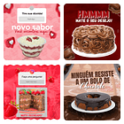 Pack Canva Confeitaria Templates Editável 40 Artes + Bônus 2