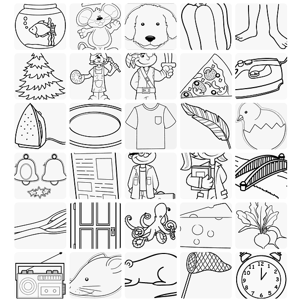 5.500 Desenhos Infantil para Colorir Pintar e Imprimir - Arquivos Prontos 6