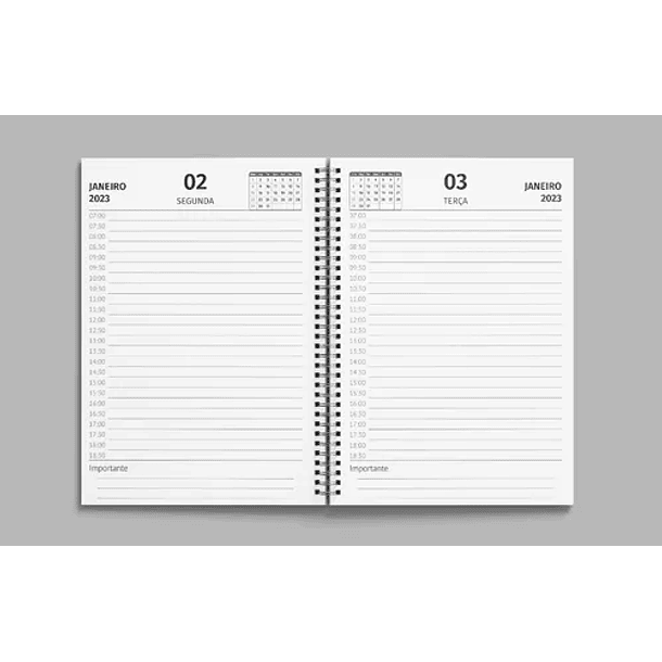 Miolo Agenda 2023 - Arquivos Digitais Editáveis - Indesign ou Corel Draw 6