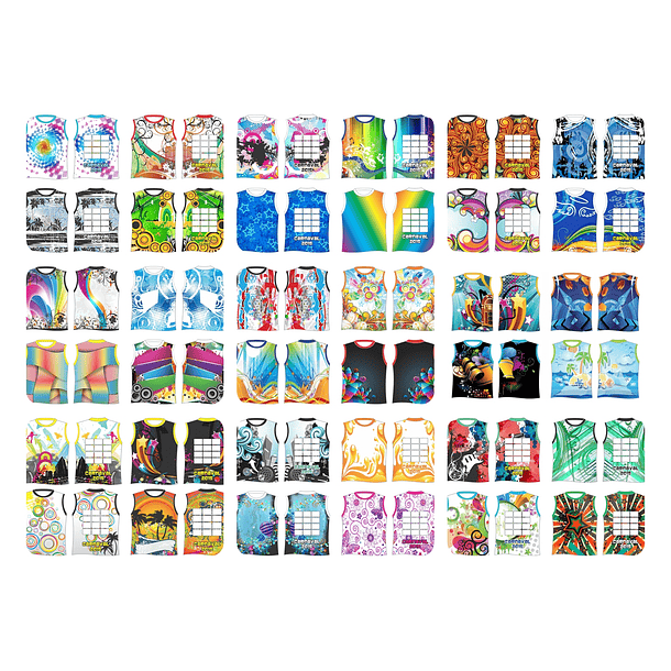 300 Artes Vetor Abadás Carnaval Editável em Corel Draw 2