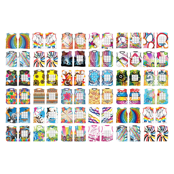 300 Artes Vetor Abadás Carnaval Editável em Corel Draw 6