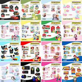 Artes para Etiquetas Escolares Voltas as Aulas Menino e Menino em Jpg