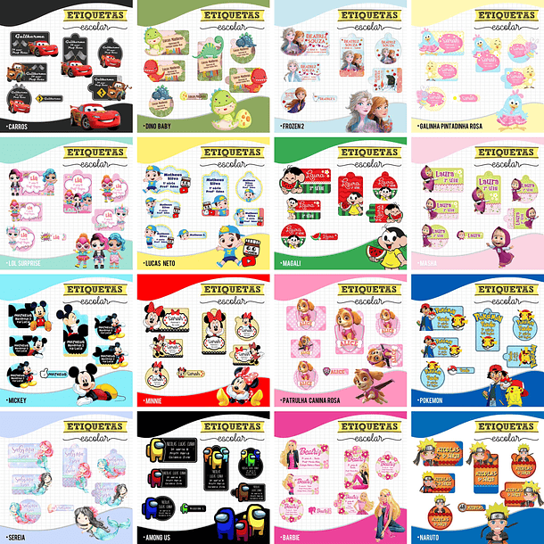 Artes para Etiquetas Escolares Voltas as Aulas Menino e Menino em Jpg 1