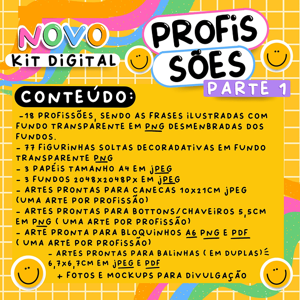 Kit Digital Profissões Completo Parte 1 em Png 1