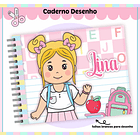 Kit Escolar Caderno Aluninhas 2023 em Pdf e Png 4