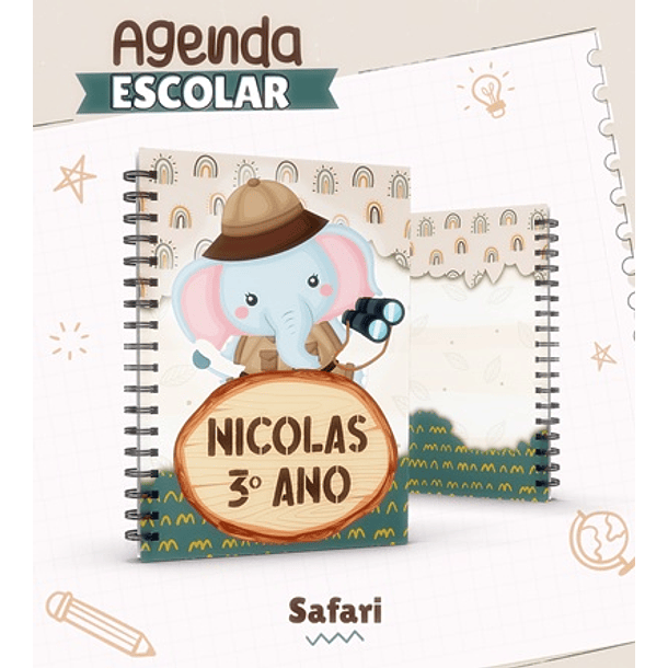 Coleção Capas para Agendas  + Etiquetas em Jpg 1