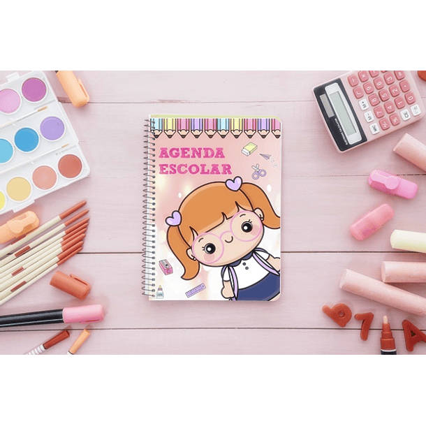 13 Artes para Capa Agendas Voltas as Aulas em CorelDraw 8