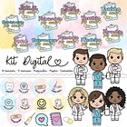 Kit Digital Profissões Área da Saúde sem fundo Arquivos Png  2