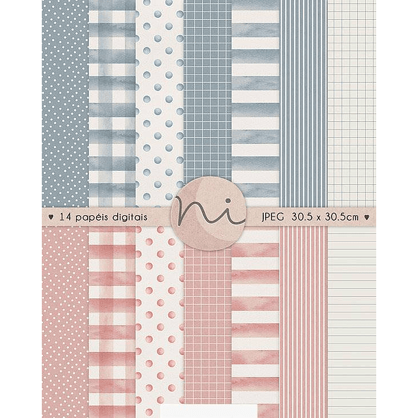 Kit Digital Aluninhos em Aquarela  sem fundo Png  6