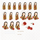 Kit Digital Santinhos Aquarelados V2 em Png  10