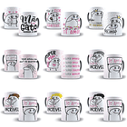 60 Artes Caneca Flork Dia das Mães Editável Corel Draw + Png 5