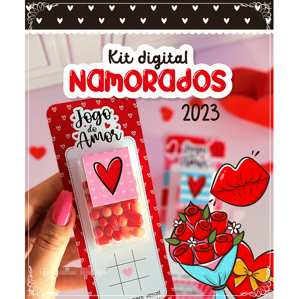 Kit Digital Dia dos namorados em Png  1