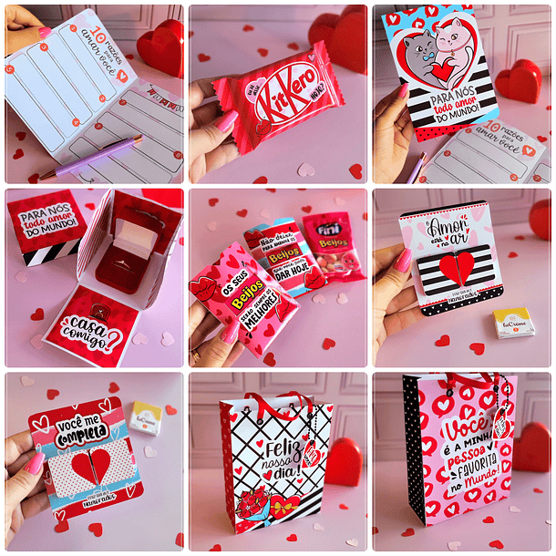 Kit Digital Dia dos namorados em Png  2