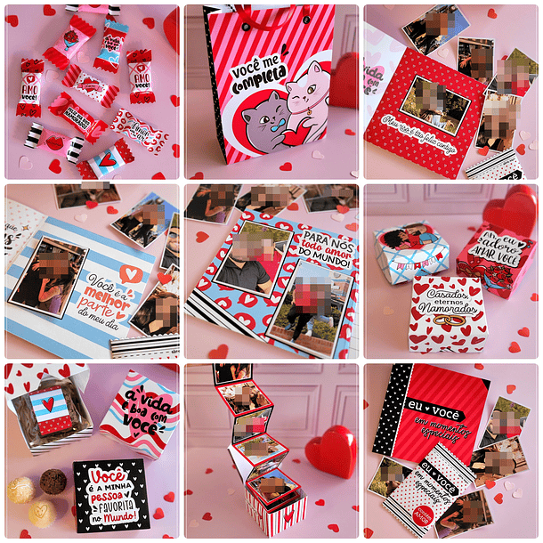 Kit Digital Dia dos namorados em Png  3