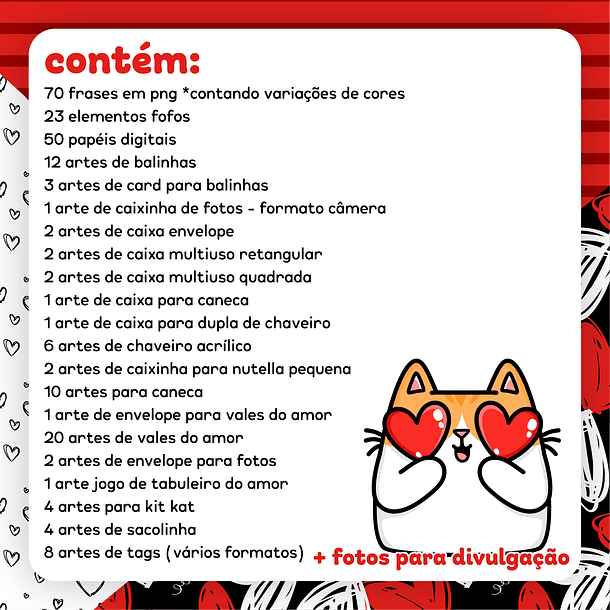 Kit Digital Dia dos namorados em Png   2