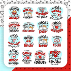 Kit Digital Dia dos namorados em Png   4