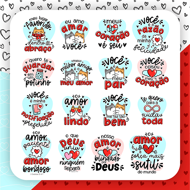 Kit Digital Dia dos namorados em Png   4