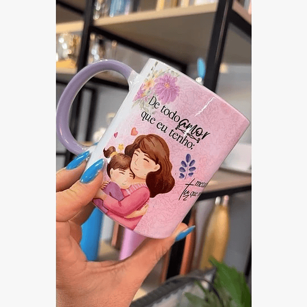 Artes para Caneca Dia das Mães De Todo Amor que Eu Tenho Musica Frases - Maria Gadu Arquivos em Corel Draw 1