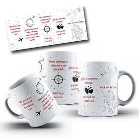 Artes para Caneca Frase Não entre em Aviãozinhos que Podem Cair em CorelDraw