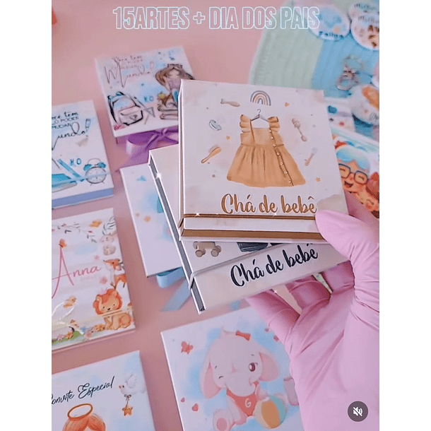 Arquivo Caixinha para Bottons em Jpg 