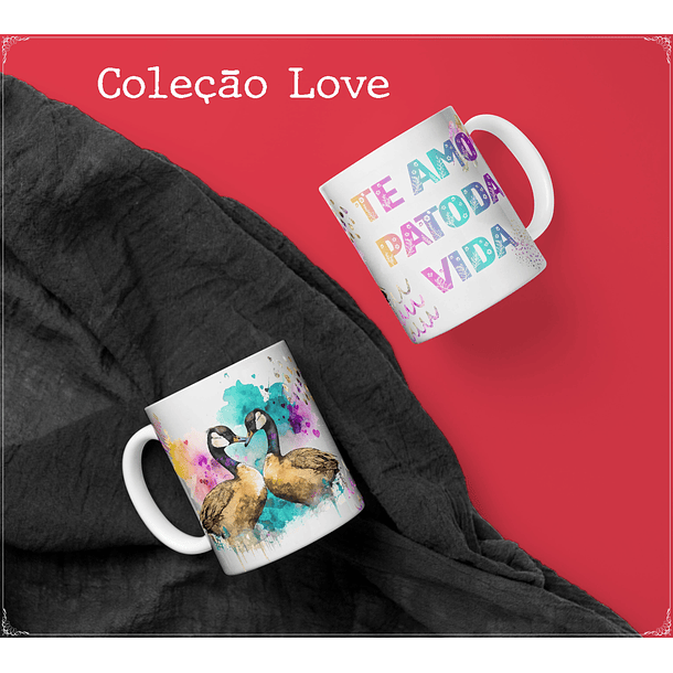 10 Artes para Caneca Namorados Love Animais em Corel Draw  4