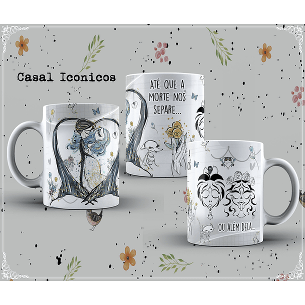 6 Artes para Caneca Casais Icônicos em Corel Draw  5