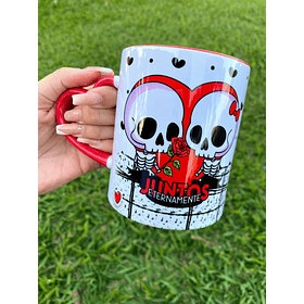 15 Artes Caneca e Azulejo Caveira Dia dos Namorados em Jpg