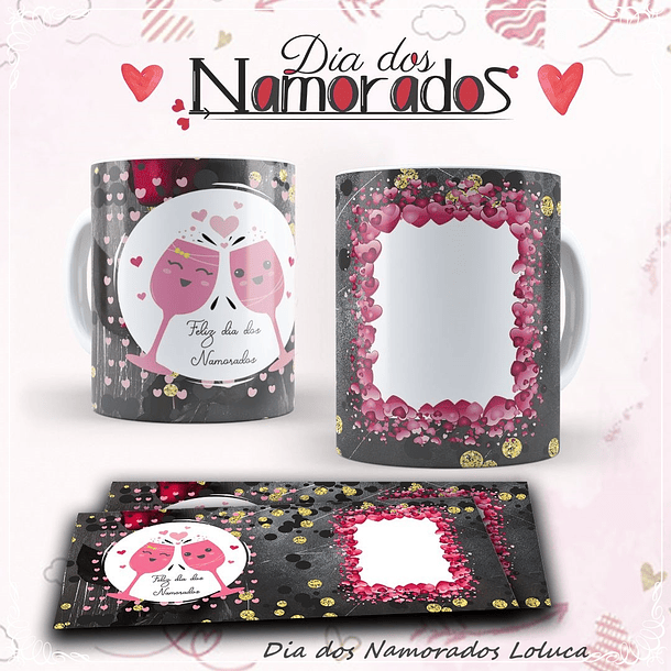 10 Artes para Caneca Dia dos Namorados Mickey Disney e Outros em Corel Draw 9