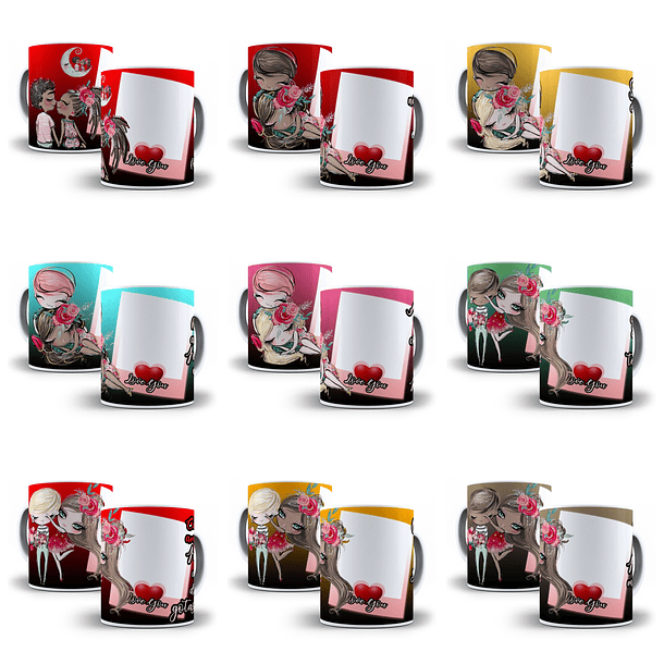 20 Artes para Caneca Dia dos Namorados em Photoshop  2