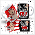 12 Artes para Caneca Dia dos Namorados Ursinho Love em Jpg 9