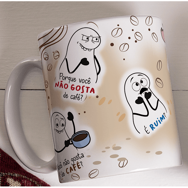 Artes para Caneca Flork Cê não Gosta de Café Arquivos Png   1