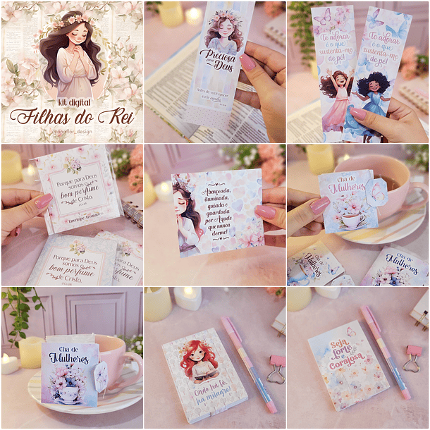 Kit Digital Filhas do Rei em Png  