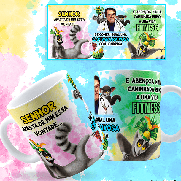 Arte Caneca Senhor Afasta de Mim essa vontade Rei Julien Arquivo Png 1