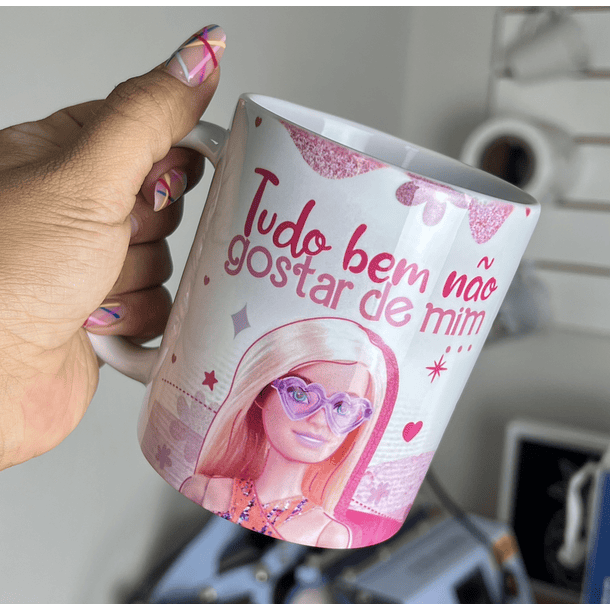 Artes para Caneca Barbie Debochada CorelDraw  1