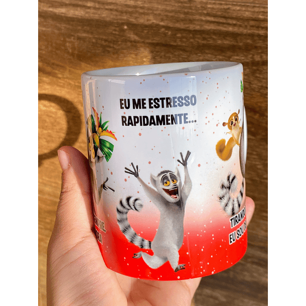 Arte Caneca Eu sou uma Pessoa boa, só que as vezes... Rei Julien Arquivo Png 4