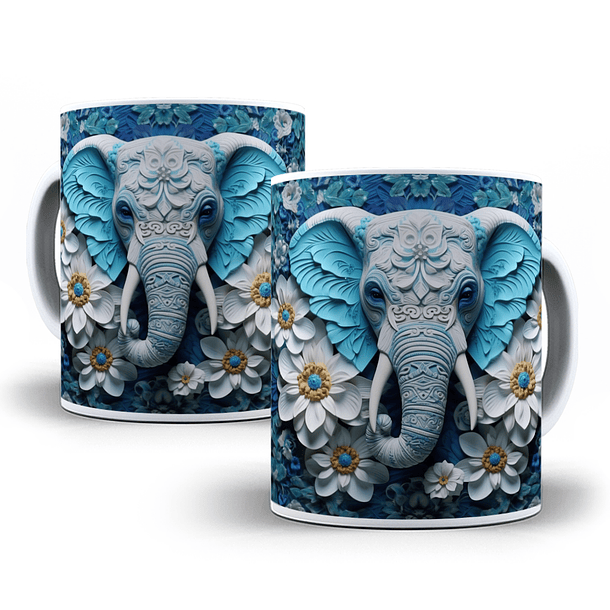 13 Artes para Caneca Animais 3D em Jpg 2