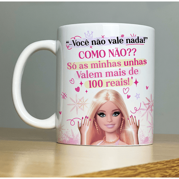 Artes para Caneca Barbie Debochada CorelDraw  8