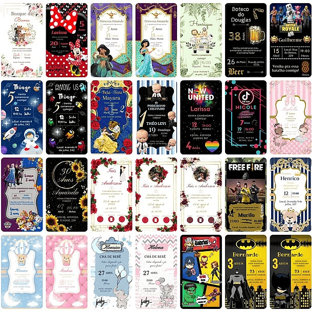 Pack Canva Convites Digitais Lucrativos 5.0 Templates Editáveis 415 Artes 13