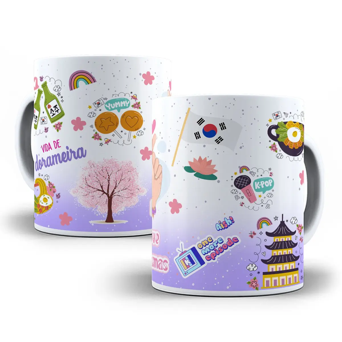 Arte para Caneca Doramas Dorameira Arquivo Png | Studio Booby