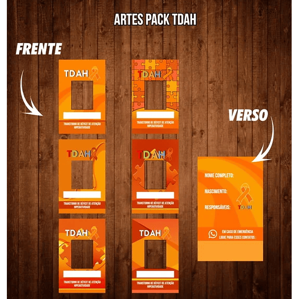 Arquivo Crachás prontos para Impressão em Png  4