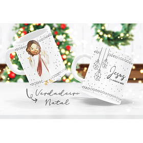 6 Arte para Caneca Natal Jesus em Corel Draw 